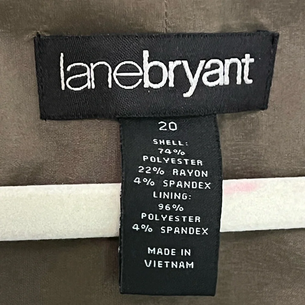 Lane Bryant Elbow-Length Suit Set | Taupe - Picture 3 of 16